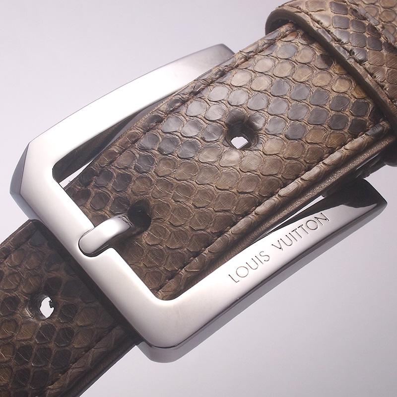 希少　19製　ルイヴィトン　パイピングジャンプスーツ　LVベルト付き 38 ◇ミウラ◇ ルイ・ヴィトン LOUIS VUITTON パイソン ベルト : 質