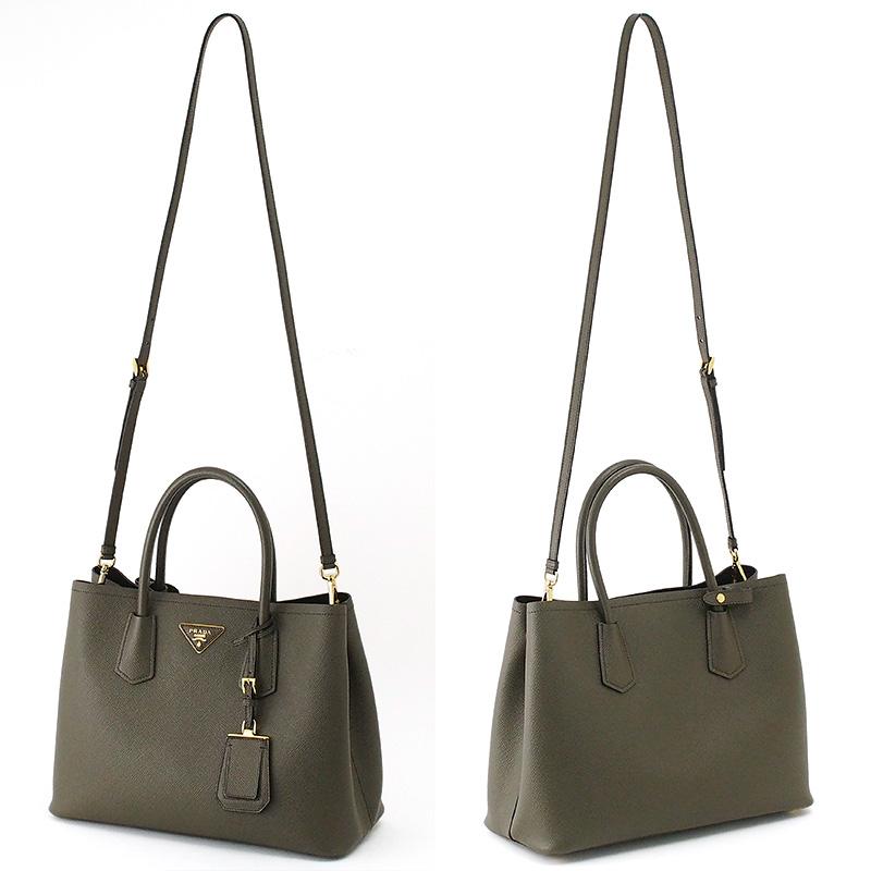 ◇ミウラ◇ プラダ PRADA サフィアーノ キュイール 2WAY ハンドバッグ 