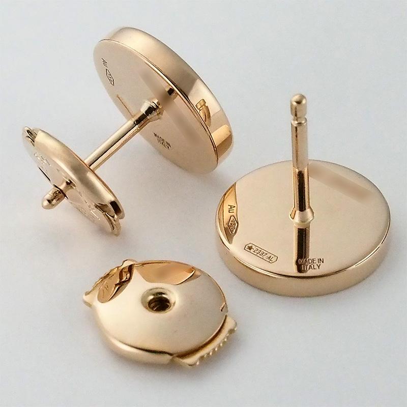 ◇ミウラ◇ BVLGARI ブルガリ・ブルガリ ピアス オニキス K18PG 仕上済
