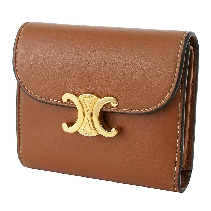 ◇ミウラ◇ セリーヌ CELINE スモール フラップ ウォレット トリオンフ