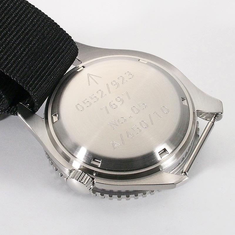 ◆ミウラ◆ ナバルウォッチ NAVAL WATCH ロイヤル ミリタリー ダイバー ミリタリーウォッチ MIL.-05B SV/BK 新品の画像