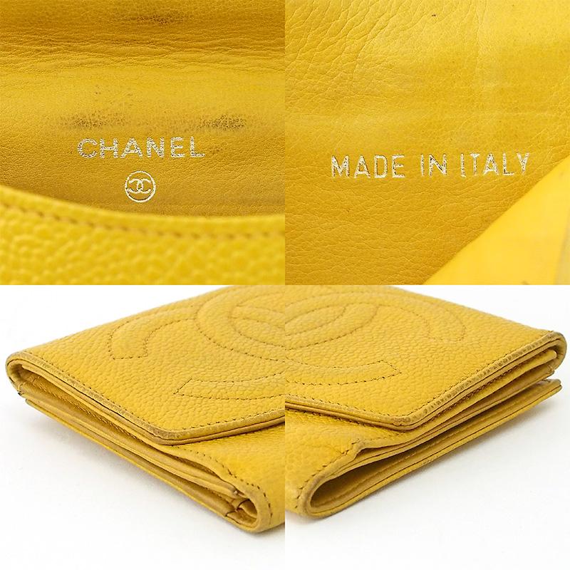 ■CHANEL シャネル■ ココマーク Wホック 三折り財布 レザーウォレット CHANEL（シャネル） マトラッセ ココマーク 小銭入付 Wホック 三つ折り