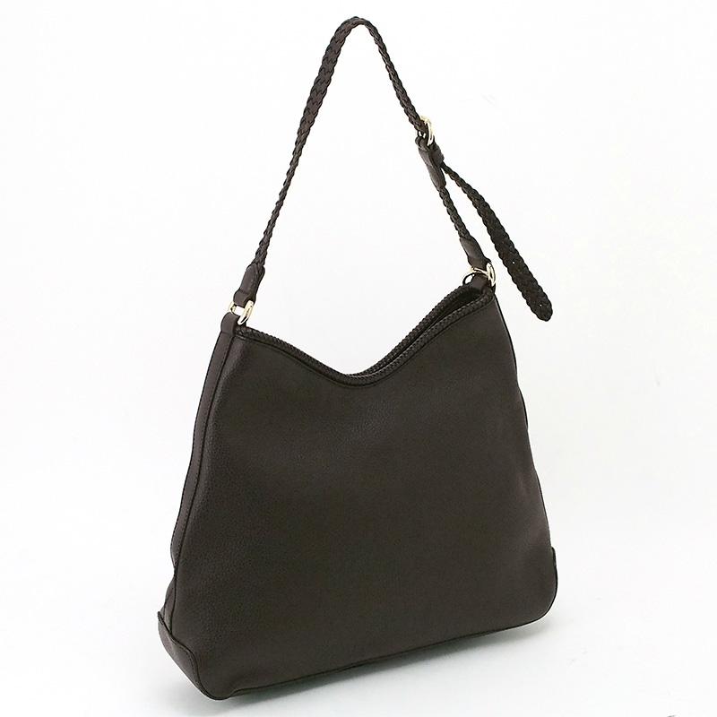 ◆ミウラ◆ グッチ GUCCI ワンショルダーバッグ フリンジ ダークブラウン レザー 336659_6
