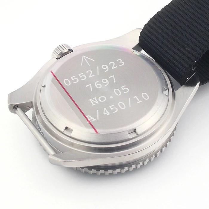◆ミウラ◆ ナバルウォッチ NAVAL WATCH ロイヤル ミリタリー ダイバー ミリタリーウォッチ 自動巻 Mil.-05A SV/BKの画像