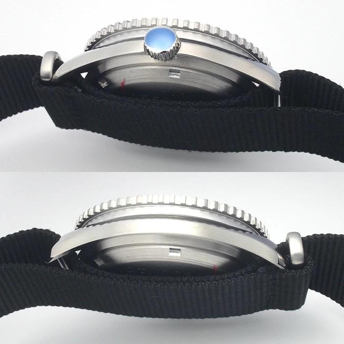 ◆ミウラ◆ ナバルウォッチ NAVAL WATCH ロイヤル ミリタリー ダイバー ミリタリーウォッチ 自動巻 Mil.-05A SV/BKの画像
