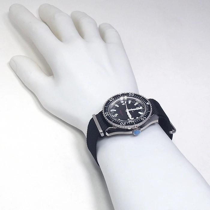 ◆ミウラ◆ ナバルウォッチ NAVAL WATCH ロイヤル ミリタリー ダイバー ミリタリーウォッチ 自動巻 Mil.-05A SV/BKの画像
