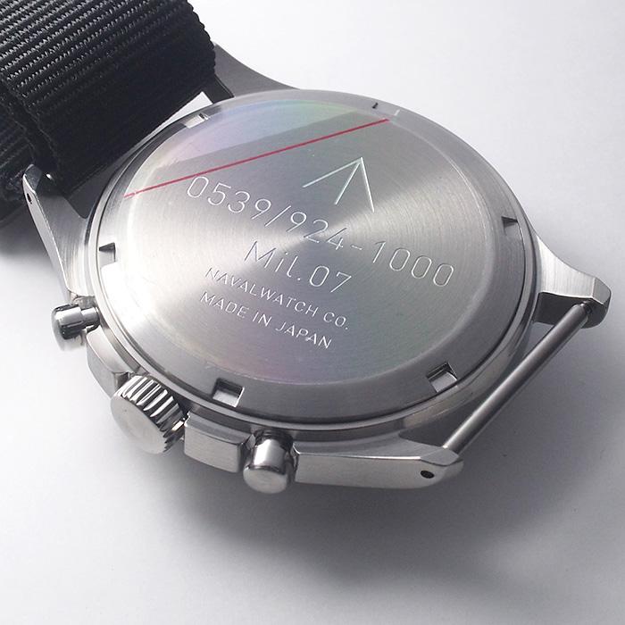◆ミウラ◆ ナバルウォッチ NAVAL WATCH ブリティッシュ ロイヤル エアフォース クロノグラフ ブラック クオーツ 新品 MIL.-07 SV/BKの画像