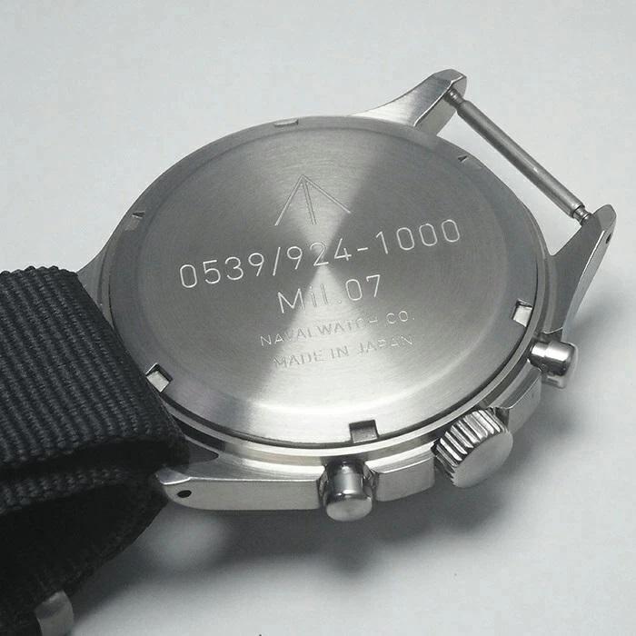 ◆ミウラ◆ ナバルウォッチ NAVAL WATCH ブリティッシュ ロイヤル エアフォース クロノグラフ ホワイト クオーツ 新品 MiL.-07 SV/WHの画像