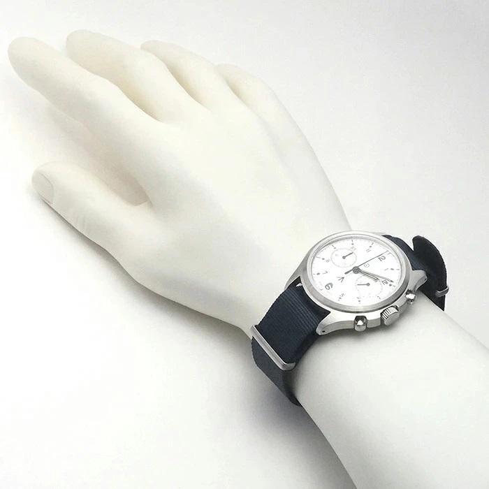 ◆ミウラ◆ ナバルウォッチ NAVAL WATCH ブリティッシュ ロイヤル エアフォース クロノグラフ ホワイト クオーツ 新品 MiL.-07 SV/WHの画像