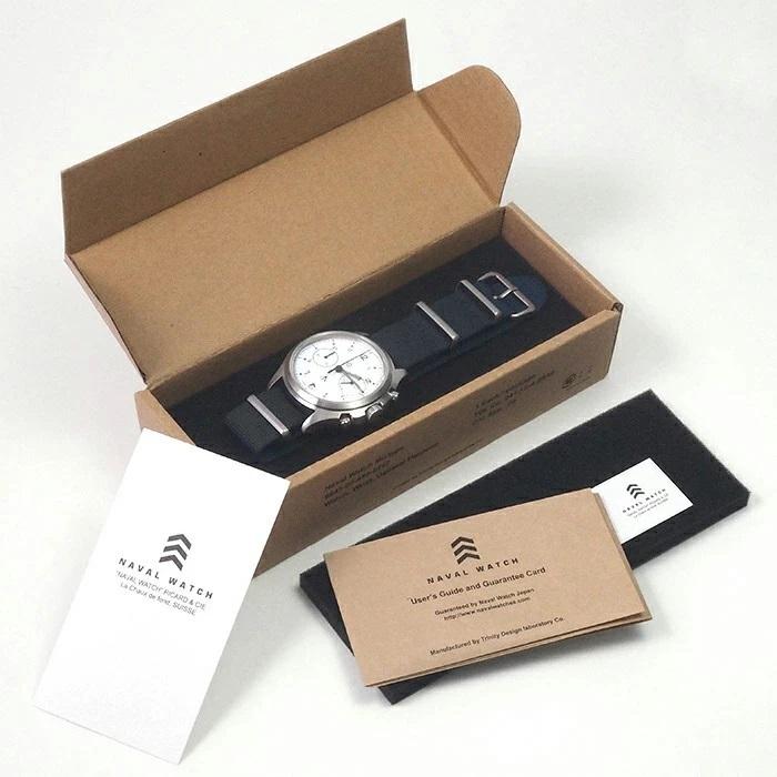 ◆ミウラ◆ ナバルウォッチ NAVAL WATCH ブリティッシュ ロイヤル エアフォース クロノグラフ ホワイト クオーツ 新品 MiL.-07 SV/WHの画像
