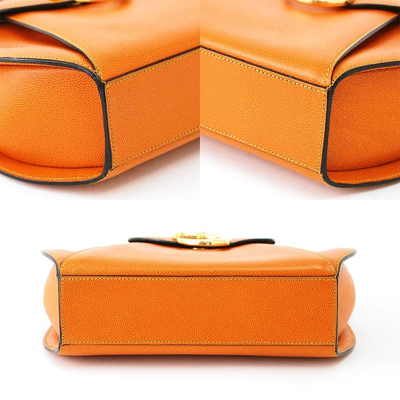 ◇ミウラ◇ カルティエ Cartier パンテール ハンドバッグ オレンジ 箱 