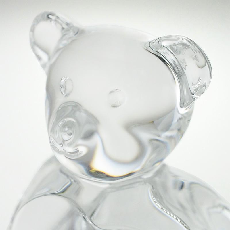 未使用　Baccarat 　クリスタル クマ　テディベア　フィギュリン　 熊 ◇ミウラ◇ バカラ Baccarat クリスタル フィギュリン テディベア クマ