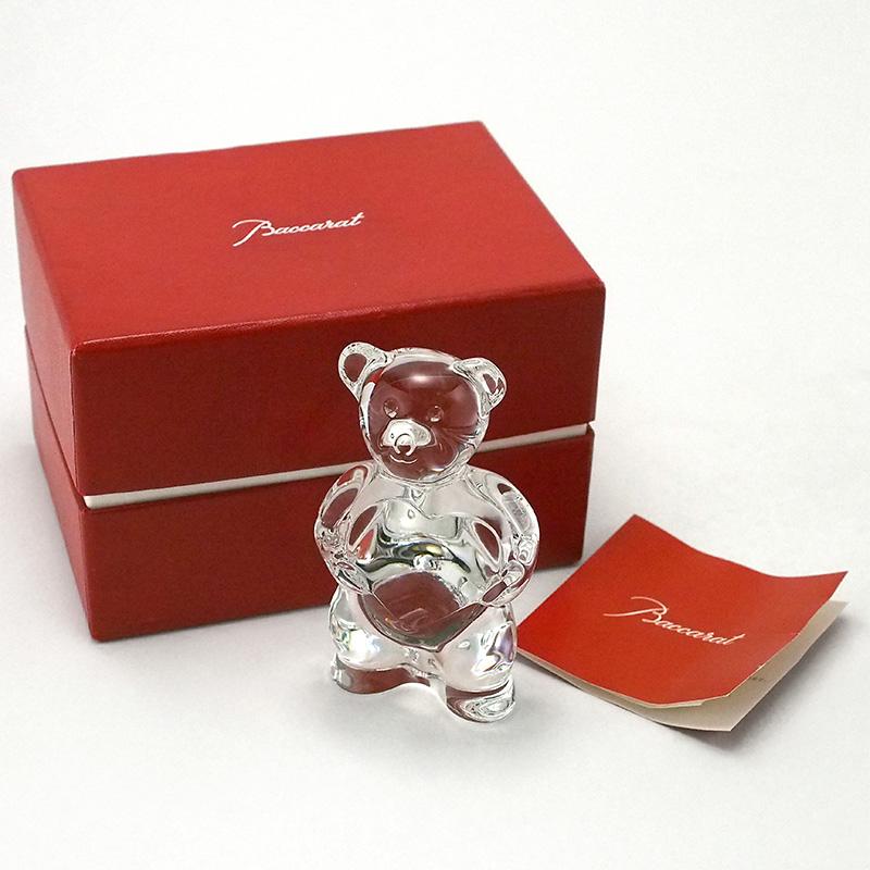 Baccarat　バカラ　テディベア　フィギュリン ◇ミウラ◇ バカラ Baccarat クリスタル フィギュリン テディベア クマ