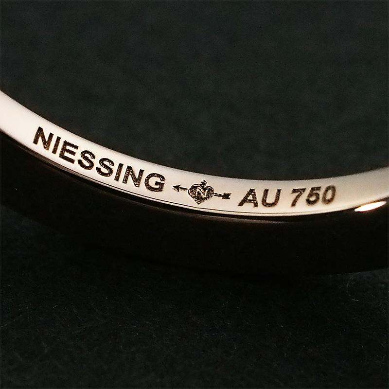◇ミウラ◇ ニーシング NIESSING ハーフエタニティ ダイヤモンド 