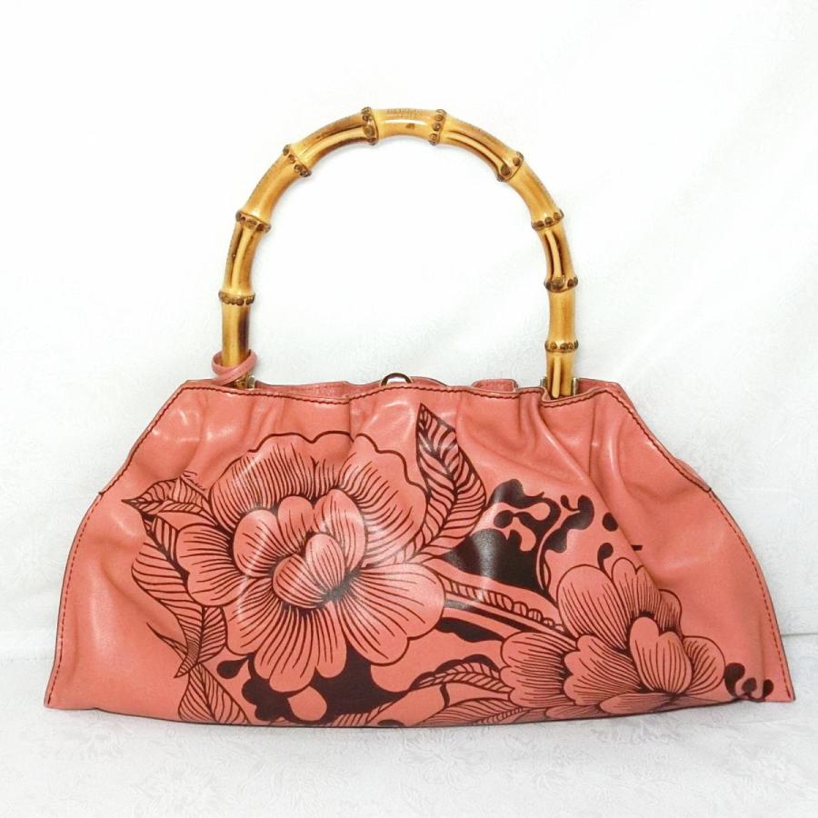 GUCCI（グッチ） 【送料無料】グッチ バンブー ハンドバッグ 花柄