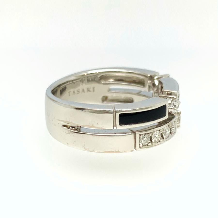 TASAKI 【送料無料】タサキ 田崎真珠 750 K18WG オニキス ダイヤモンド