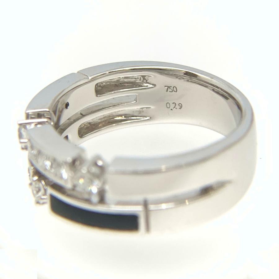 TASAKI 【送料無料】タサキ 田崎真珠 750 K18WG オニキス ダイヤモンド