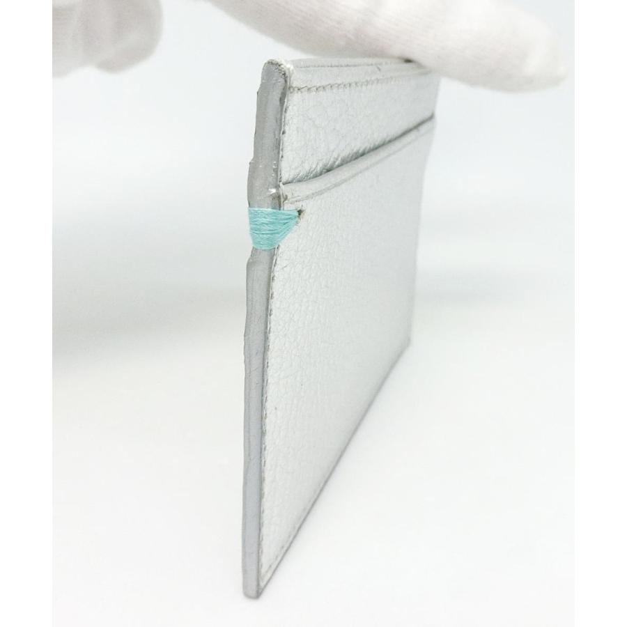 【送料無料】ティファニー TIFFANY&Co. カードケース メタリックシルバー レザー パスケース★未使用保管品★｜shichi-nishigaki｜08