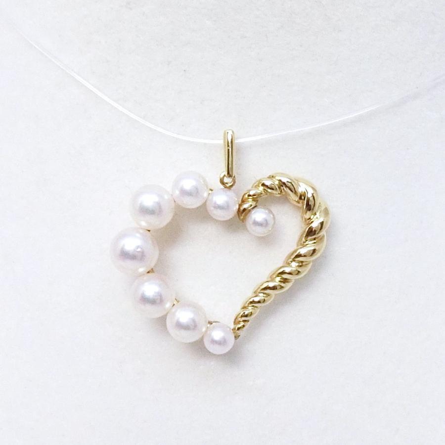 MIKIMOTO 【送料無料】ミキモト K14YG パール ハートモチーフ MIKIMOTO 【送料無料】ミキモト K14YG パール ハートモチーフ