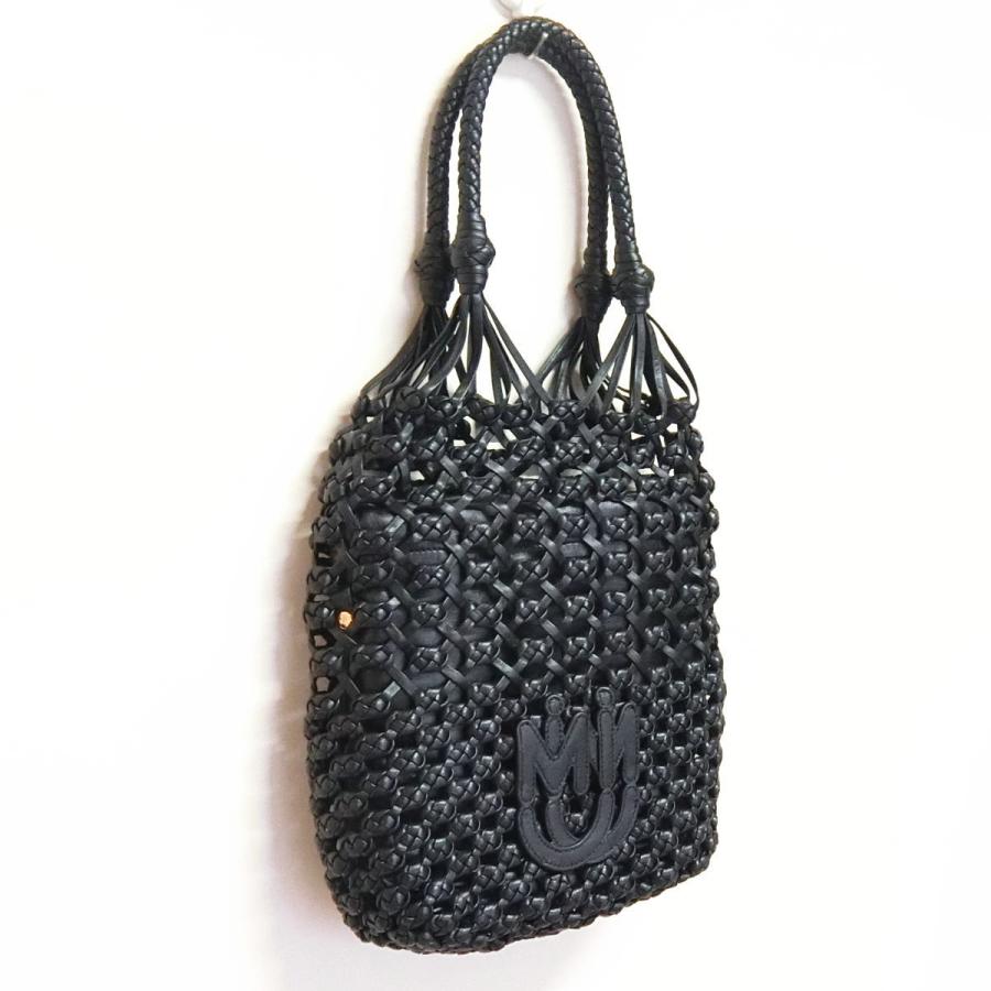送料無料】極美品 ミュウミュウ miu miu マクラメ ハンドバッグ 