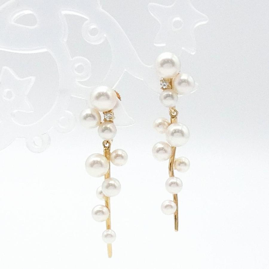 POLA ジュエリー真珠ネックレスイヤリング 750 K18