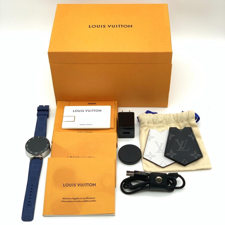 【送料無料】ルイヴィトン LOUISVUITTON タンブールホライゾンV2 ダミエベルト ネイビー QA050 スマートウォッチ｜shichi-nishigaki｜09