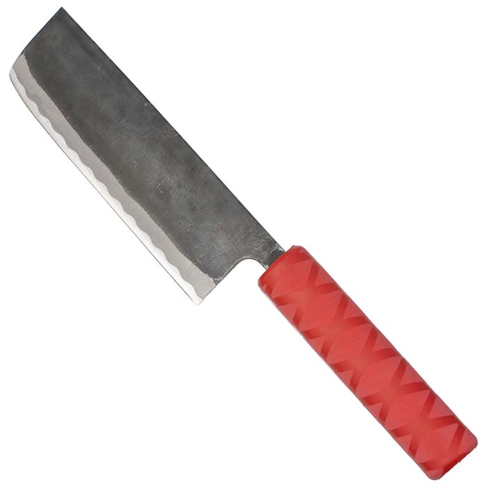 黒打収穫包丁 両刃 ラバーグリップ ケース付 (株)コジマ 野菜切 白菜切