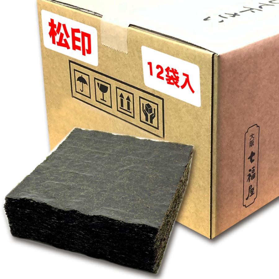 業務用全型乾海苔 100枚 焼海苔業務用全形100枚松印×12袋 : 海苔の七福屋ヤフーショッピング店