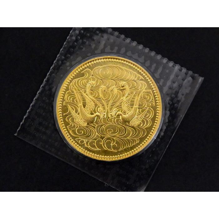 【超希少】【未使用 S品】 天皇陛下御在位60年記念 10万円金貨幣 61年銘プルーフ金貨 鳩と水 菊紋