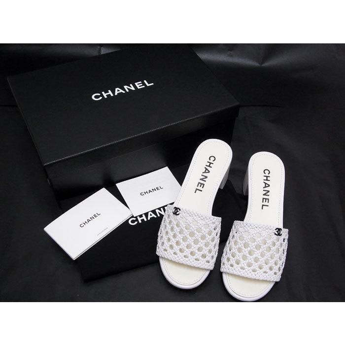 シャネル　ミュール　37 未使用 新品】 CHANEL シャネル 2021年 G37405 ミュール
