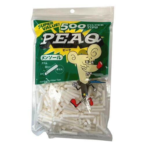 手巻きタバコ用【PEAQ】ピーク スリム500個（直径6mm✖️30mm)10袋の 