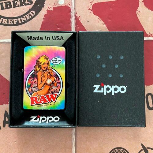 ZIPPO（ジッポー） 【オイルと石プレゼント】RAW ガール タイダイ ロー