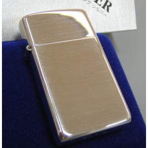 ジッポ ジッポーライター zippo スターリングシルバー 純銀製 スリム ハイポリッシュ仕上げ ミラー 鏡面