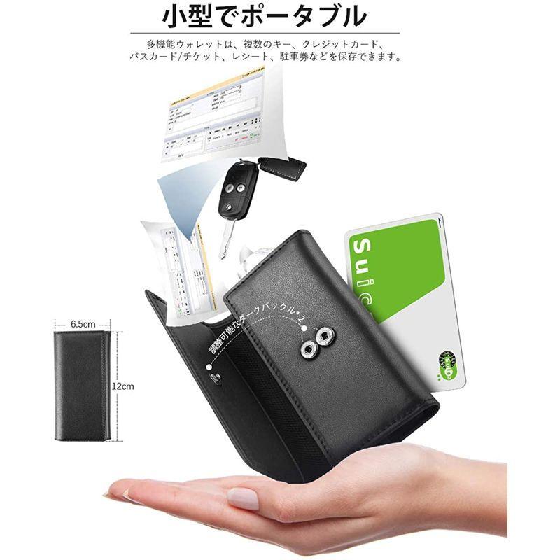 激安ブランド 軽自動車 車 キーホルダースマートキー対応 カードキーケース メンズ キーケース 六連 シ 薄型 小さい 防水 コンパクト カード型 多機能 キーケース Www We Job Com