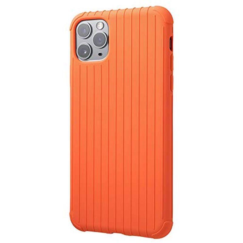 高級素材使用ブランド Case Shell TPU Light Rib GRAMAS for Max(オレンジ) Pro 11 iPhone iPhone用ケース