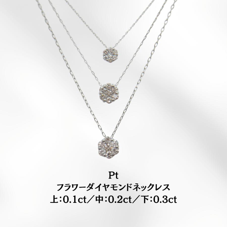 プラチナ900 ダイヤモンド ネックレス 0.3ct : ミノルYahoo 