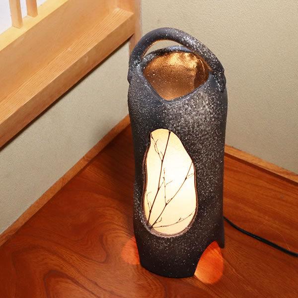 新品！信楽焼おしゃれインテリアライト陶製照明器具(壺あんどん) 信楽焼 照明 陶器照明 灯り 和風照明 ライト 陶器ライト 行燈 あんどん