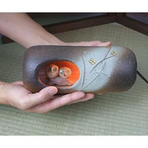 信楽焼 ほこらフクロウ照明 和風 やさしい 幻想的 インテリア 明り