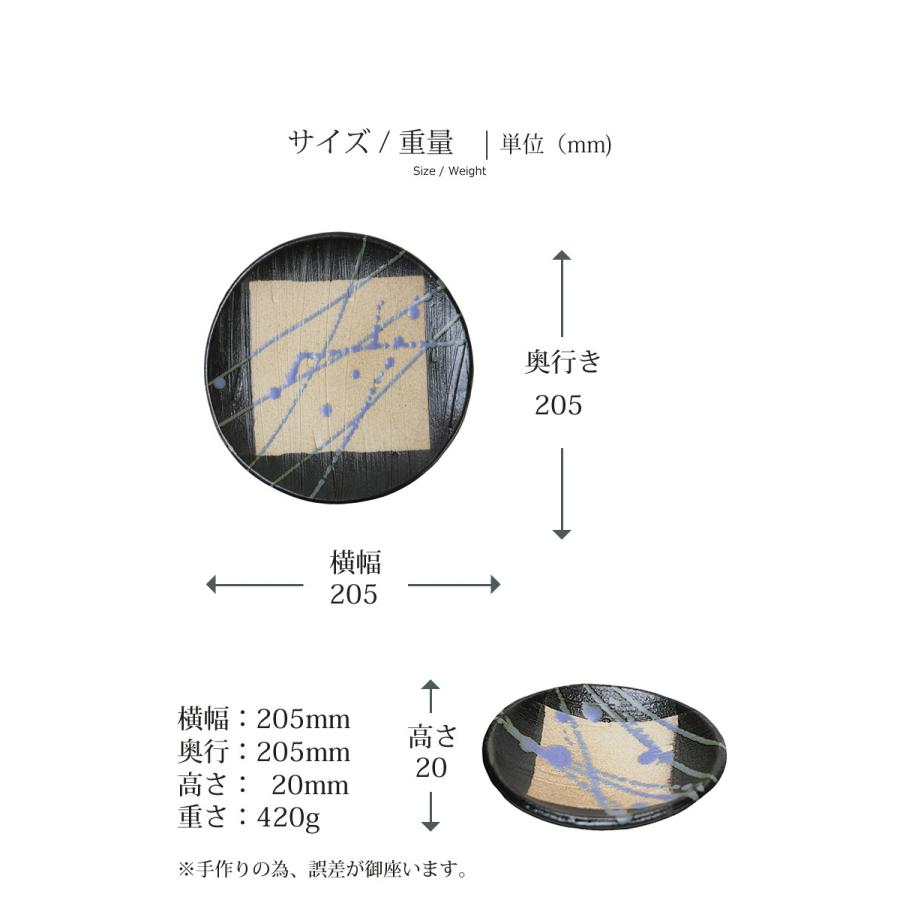 信楽焼 皿 3枚 セット パスタ皿 大皿 トースト皿 おしゃれ 和食器 小皿