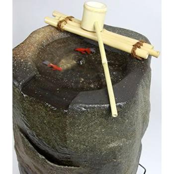 信楽焼 つくばい渓流 水音の電動ツクバイ 循環式 陶器 蹲 水琴窟 信楽焼 つくばい渓流 水音の電動ツクバイ 循環式 陶器 蹲 水琴窟