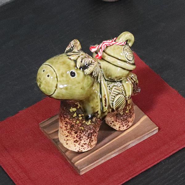 干支置物 信楽焼うま 干支 午 干支おきもの 信楽 馬 しがらきやき干支