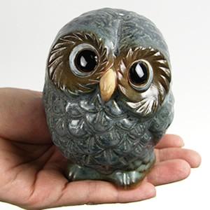 信楽焼 ふくろう 陶器 フクロウ 置物 かわいい おしゃれ ギフト 玄関