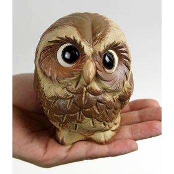 信楽焼 ふくろう 陶器 フクロウ 置物 かわいい おしゃれ ギフト 玄関