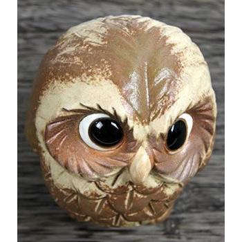 信楽焼 ふくろう 陶器 フクロウ 置物 かわいい おしゃれ ギフト 玄関
