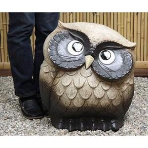 信楽焼 ふくろう 陶器 フクロウ 置物 かわいい おしゃれ ギフト 玄関