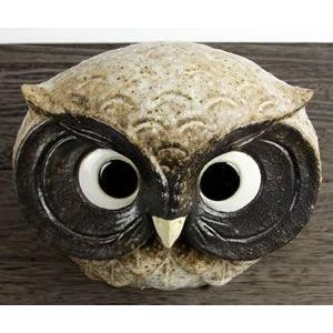 11%OFFクーポン配布中】信楽焼 ふくろう 陶器 フクロウ 置物 かわいい