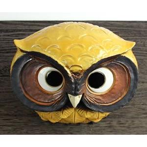 信楽焼 ふくろう 陶器 フクロウ 置物 かわいい おしゃれ ギフト 玄関