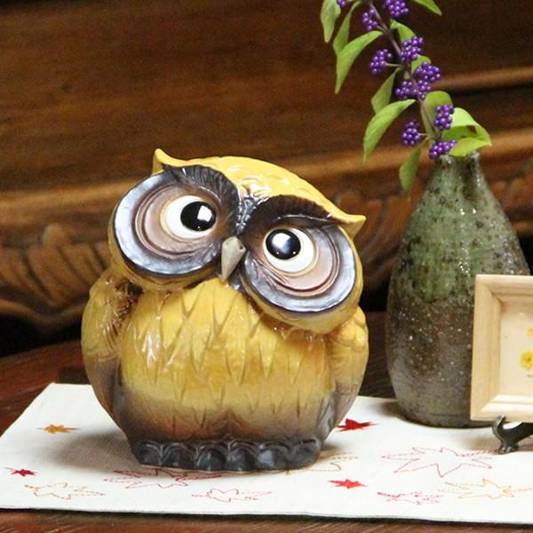 信楽焼 ふくろう 陶器 フクロウ 置物 かわいい おしゃれ ギフト 玄関
