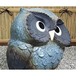 信楽焼 ふくろう 陶器 フクロウ 置物 かわいい おしゃれ ギフト 玄関