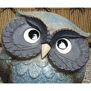 信楽焼 ふくろう 陶器 フクロウ 置物 かわいい おしゃれ ギフト 玄関